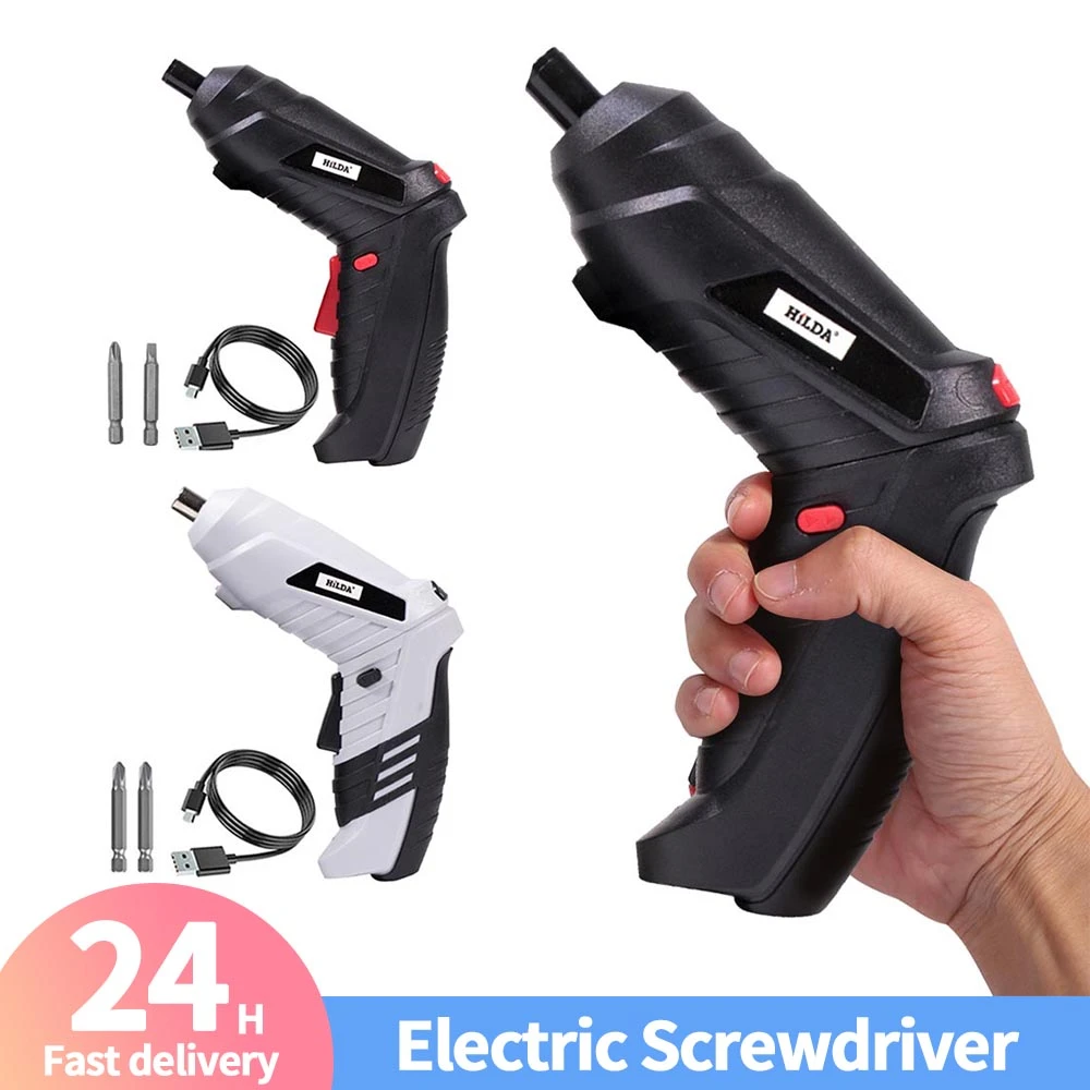 Multi-functional Electric Screwdriver Hand Drill Easily Carrying Cordless Household Rechargeable Lightweight Gadgets