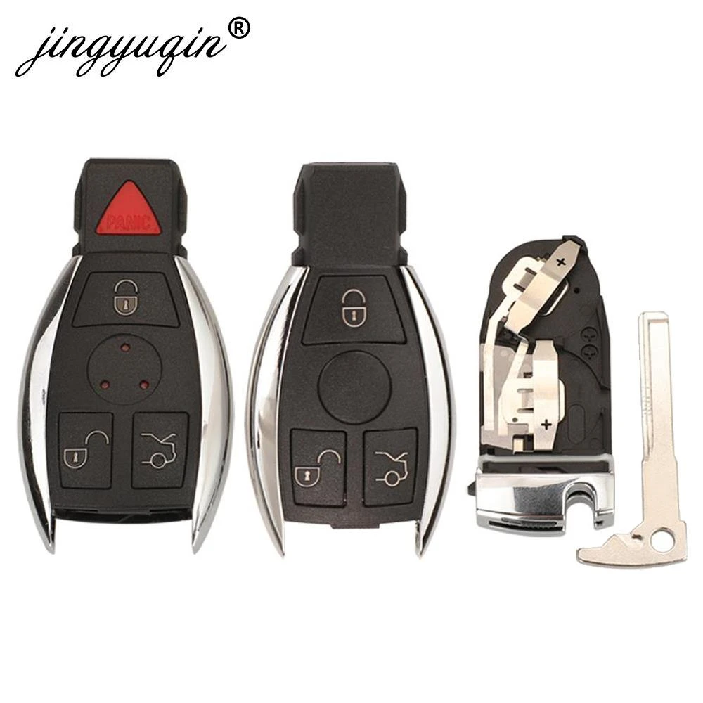 jingyuqin 2/3/4 Buttons Smart Remote Car Key Shell For Mercedes Benz NEC C E R S CL GL SL CLK SLK Remote Key Fob