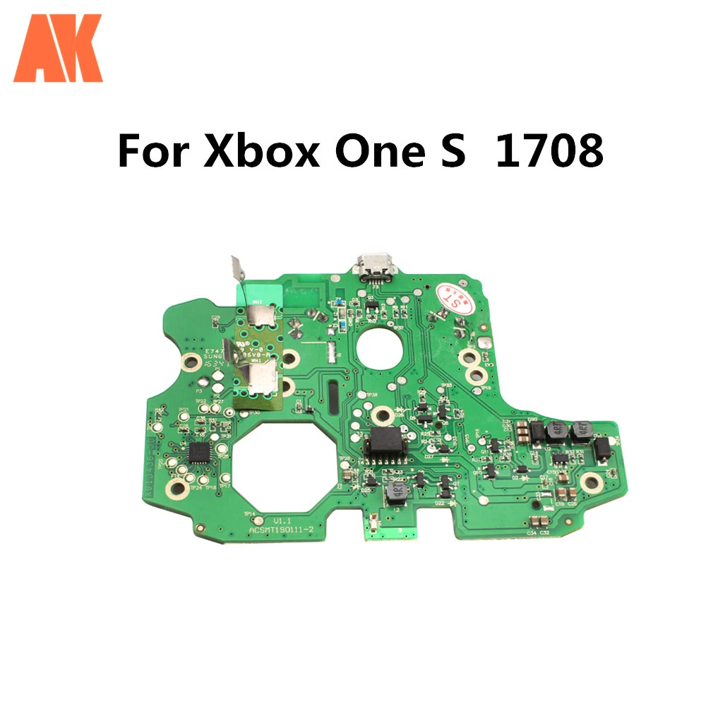 Game Controller Motherboard Program Chip for X-box One S 1708 Replacement Power USB Port Circuit Board