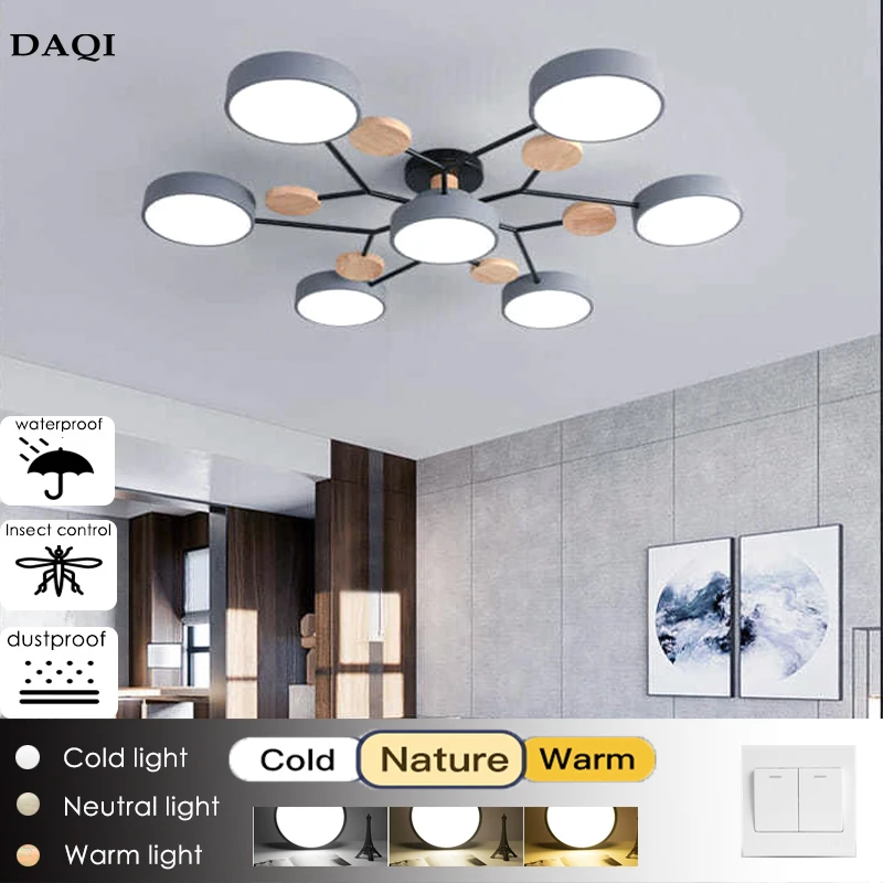 Modern living room LED ceiling lamp bedroom dining room lighting bathroom hotel chandelier factory direct sales