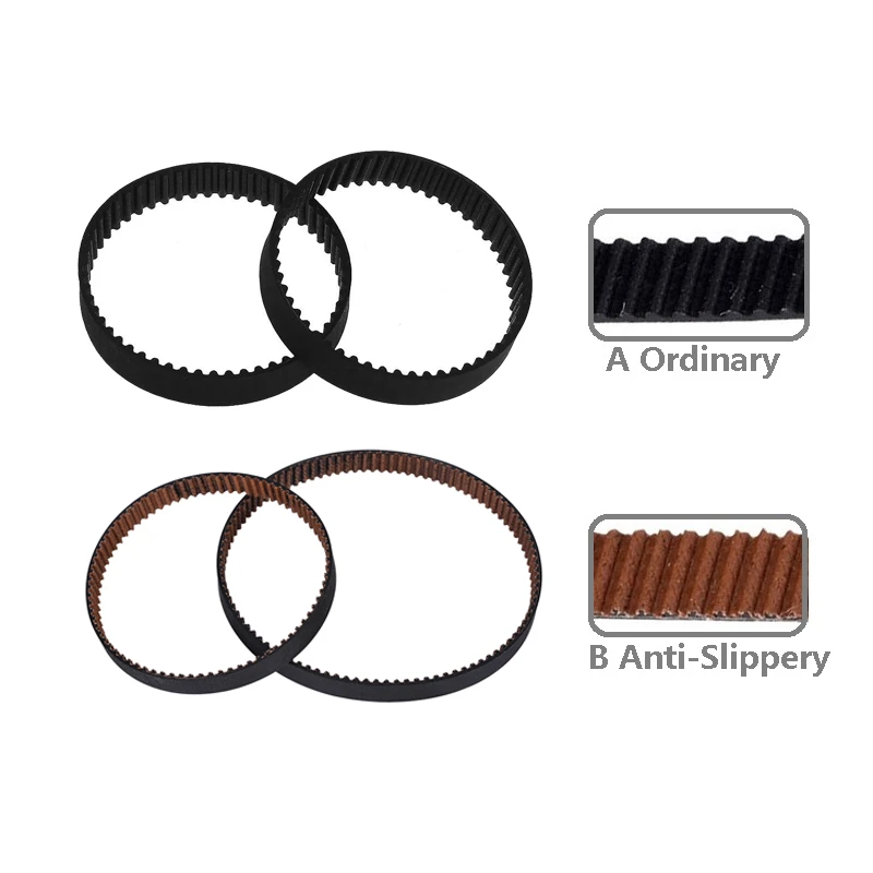 3D Printers Parts GT2 Closed Loop Timing Belt Rubber 2GT 6mm 110 160 200 280 400 610 852 1220 mm Synchronous Belts Part