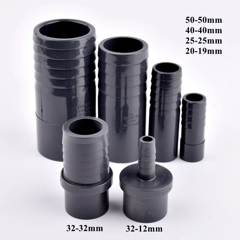 O.D 32/40/50/63-14/20/30/40/50/60mm Big Size UPVC Pagoda Connector Garden Irrigation Pipe Soft Hose Adapter Joint Accessories