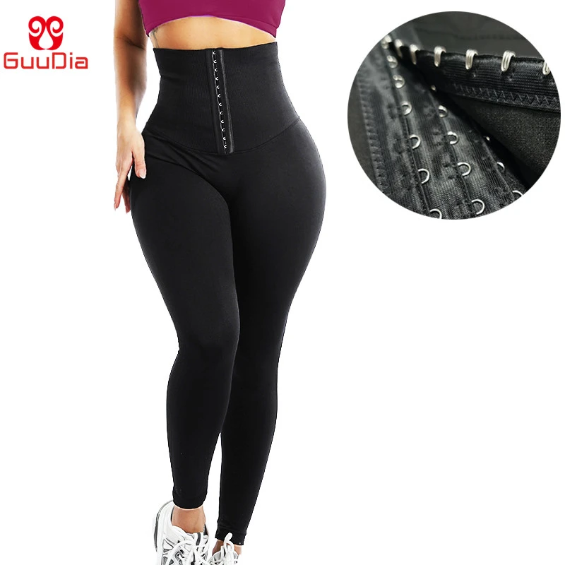 GUUDIA Body Shapers Panties Slimming Shapewear Tummy Control Leggings Women Black Legging Waist Trainer Weight Loss Pants Shaper