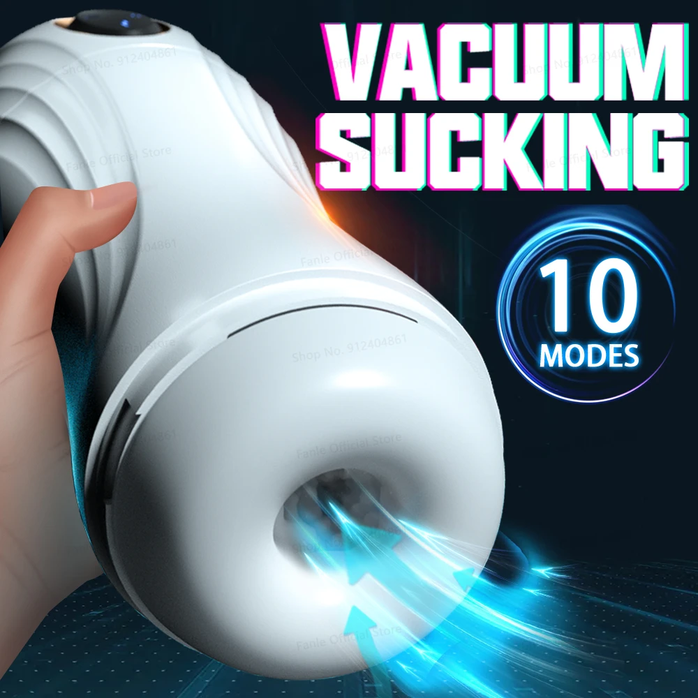 Vacuum Sucking Masturbators Sex Toys for Men Realistic Vagina Silicone Pocket Pussy Male Masturbation Cup Penis Blowjob Machine