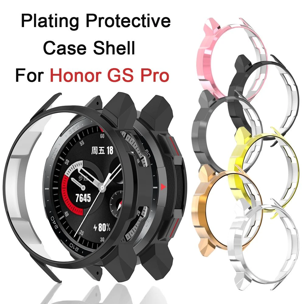 New hot For Huawei Honor Watch GS Pro Plating PC Protector Bumper Frame Watch Cases Protective Shell Smart Watch Accessories