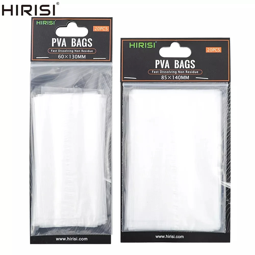 20 piece Carp Fishing PVA Bags for Fishing Tackle Accessories Size 60*130 85*140 70*200