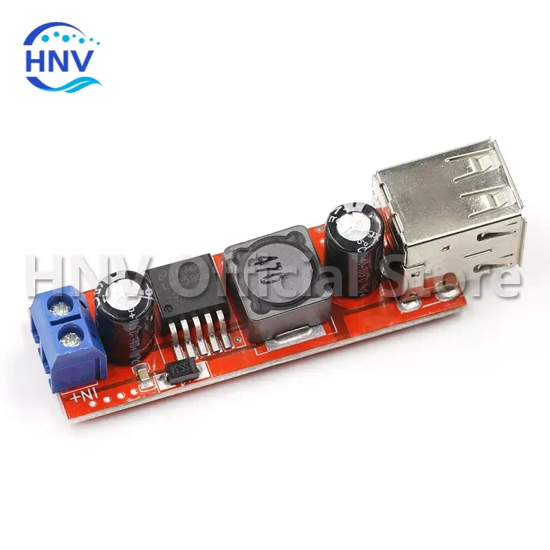 HNV DC 6V-40V To 5V 3A Double USB Charge DC-DC Step-down Converter Module For Vehicle Charger LM2596 Dual USB