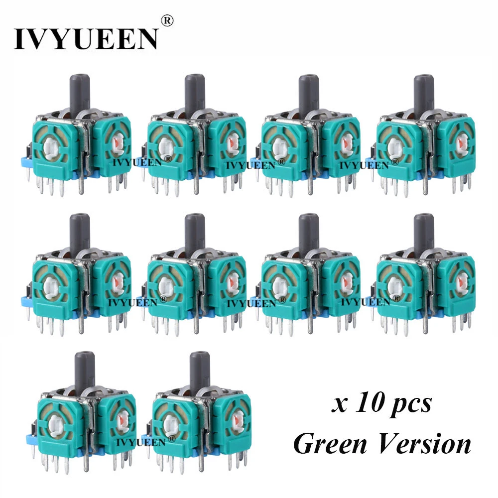 IVYUEEN 10 PCS for Sony Dualshock 4 PS4 PRO Slim Controller 3pin 3d Rocker Joystick Axis Analog Sensor Repair Parts Accessories