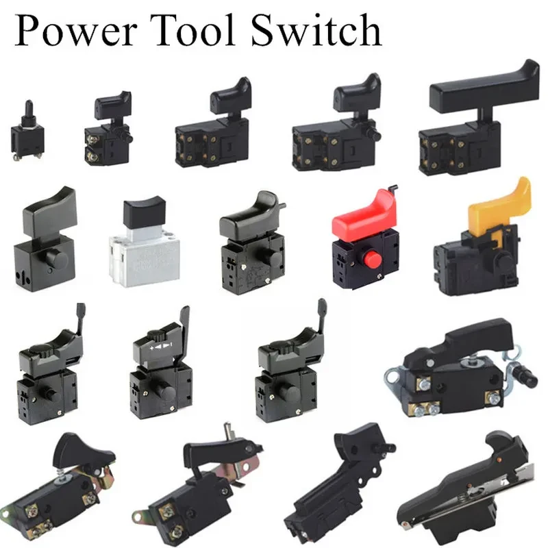 Miniature Power Tool Switch Speed Control Trigger Button for Angle Grinder Electric Hammer Impact Drill Equipment Accessories