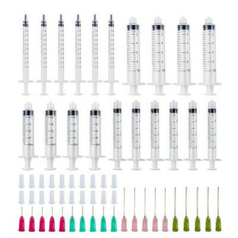 4Pcs Syringes with 4pcs 14G-25G Blunt Tip Needles and Caps For Industrial Dispensing Syringe