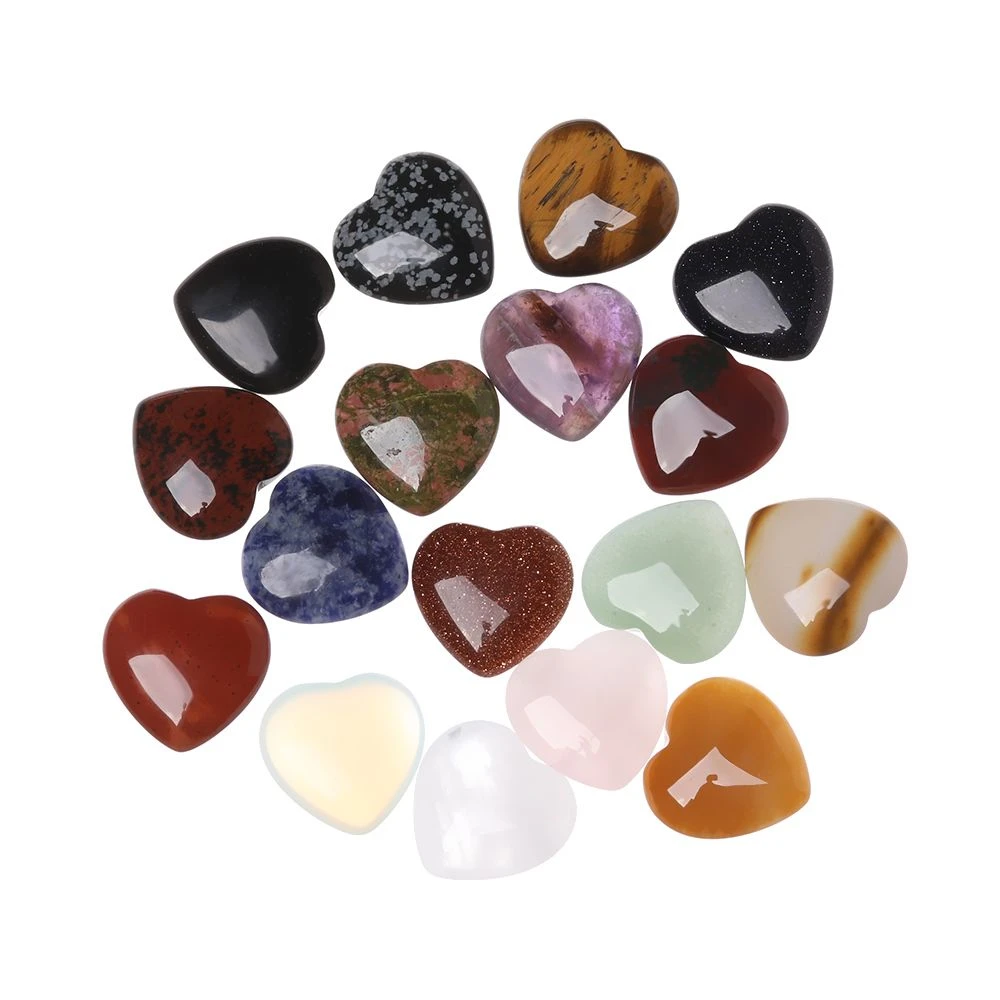 Gift Love Puffy Heart Shaped Stone Love Healing crystal Gemstone Gemstones Natural Rose Quartz Crystals Natural Quartz Crystals