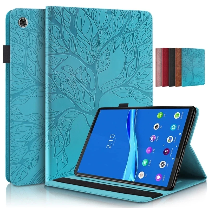 Case for Lenovo Tab M10 M 10 FHD Plus TB-X606X TB-X606F 10.3 inch 3D Tree Embossed Tablet Shell for Lenovo Tab M10 Plus Cover