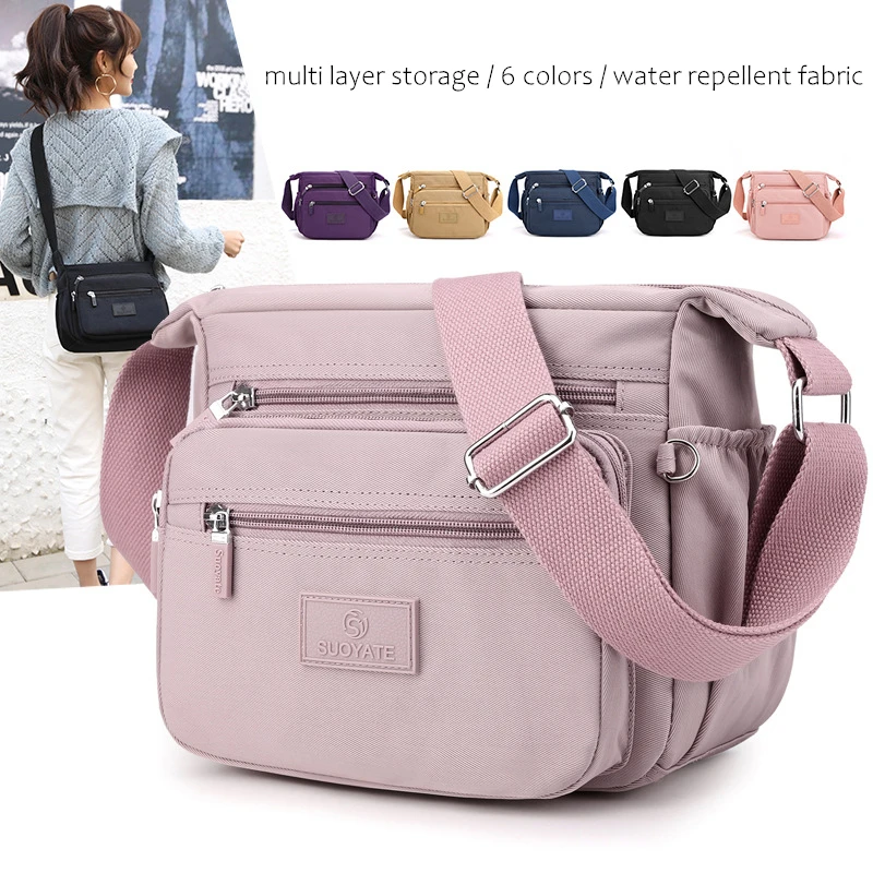 Fashion Messenger Bag Women's 2021 Shoulder Bag Nylon Handbag Large Capacity Small Fashion Women's Phone Bag Crossbody Purse