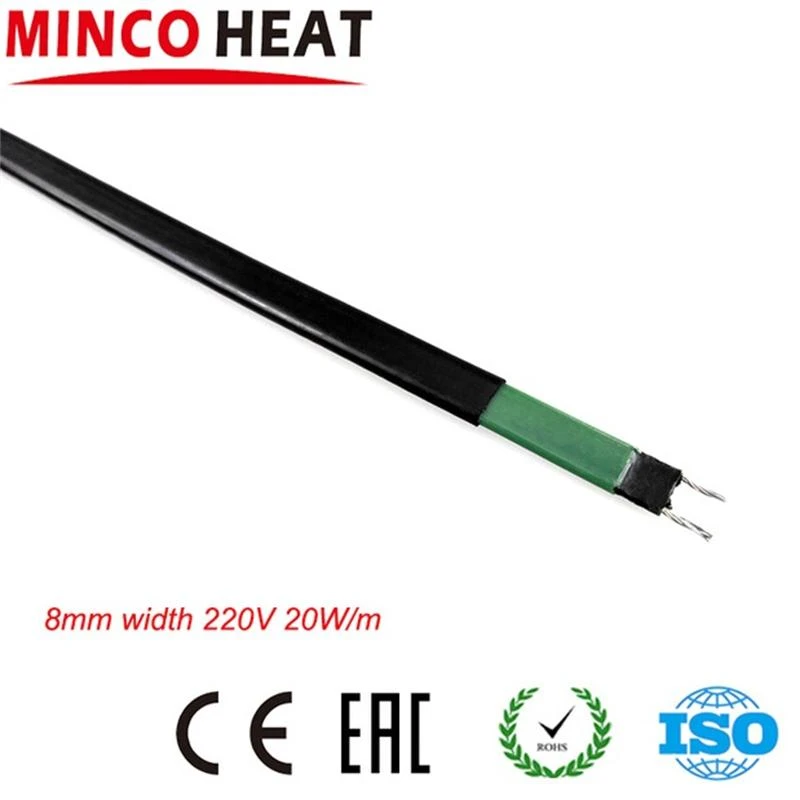 8mm Width 20W/m can be used inside pipes Self-regulating Freeze Protection Heating Cable/Hot wire for defrost, snow melting,etc.