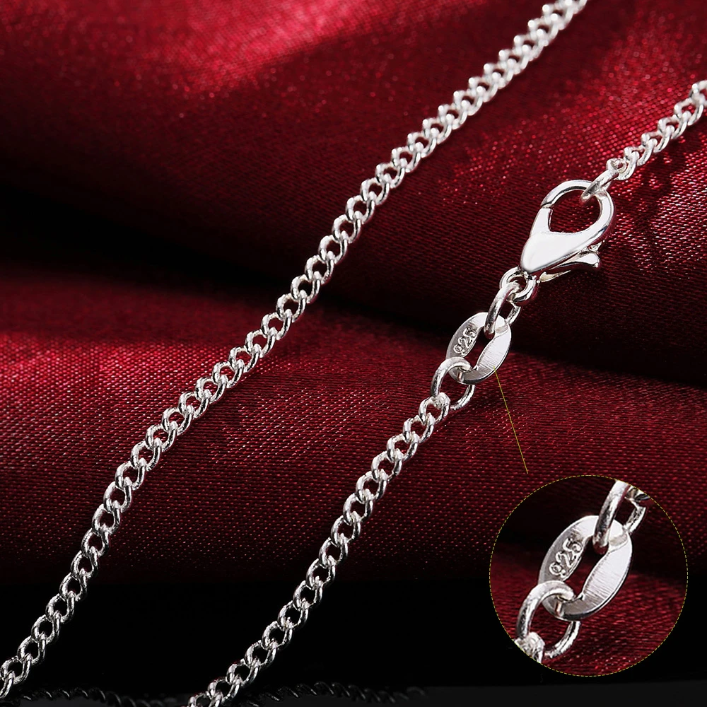 New Arrival 2MM 16inch-30inch Flat Snake Chain Necklaces Fine Men Jewelry 925 Sterling Silver Men Necklace Colar for Women