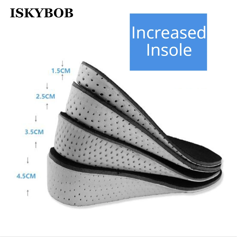 1 Pair Insert Memory Foam Insoles Shoes Full Hlaf Pad Cushion Women Men Comfortable Height Increase Insole Unisex Arch Support