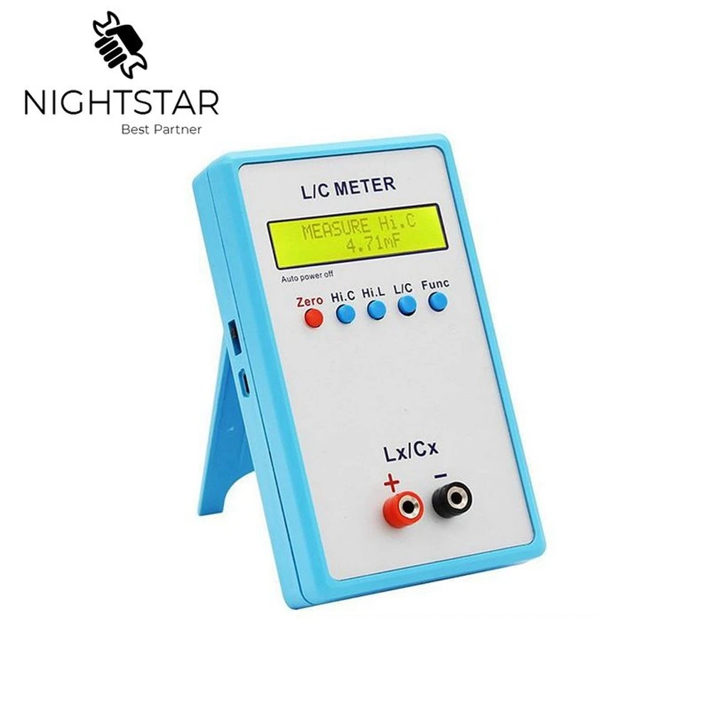 LC200A Inductance Inductor Capacitance Capacitor L/C Multimeter Meter Tester Capacitance Digital LCR Meter