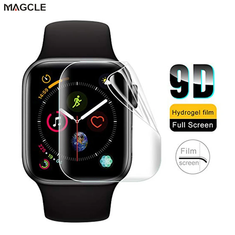 Soft Hydrogel Full Screen Protector Film for Apple Watch 42mm 40mm 44mm 45MMTempered Film for iwatch 7/6/5/4/3/2/1 Not Glass