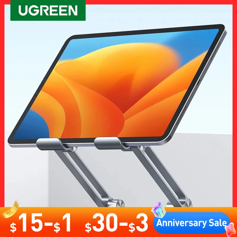 UGREEN Tablet Stand Holder For New iPad 2021 2020Xiaomi Phone Stand Aluminum Foldable Laptop Stand Notebook Stand Tablet Support