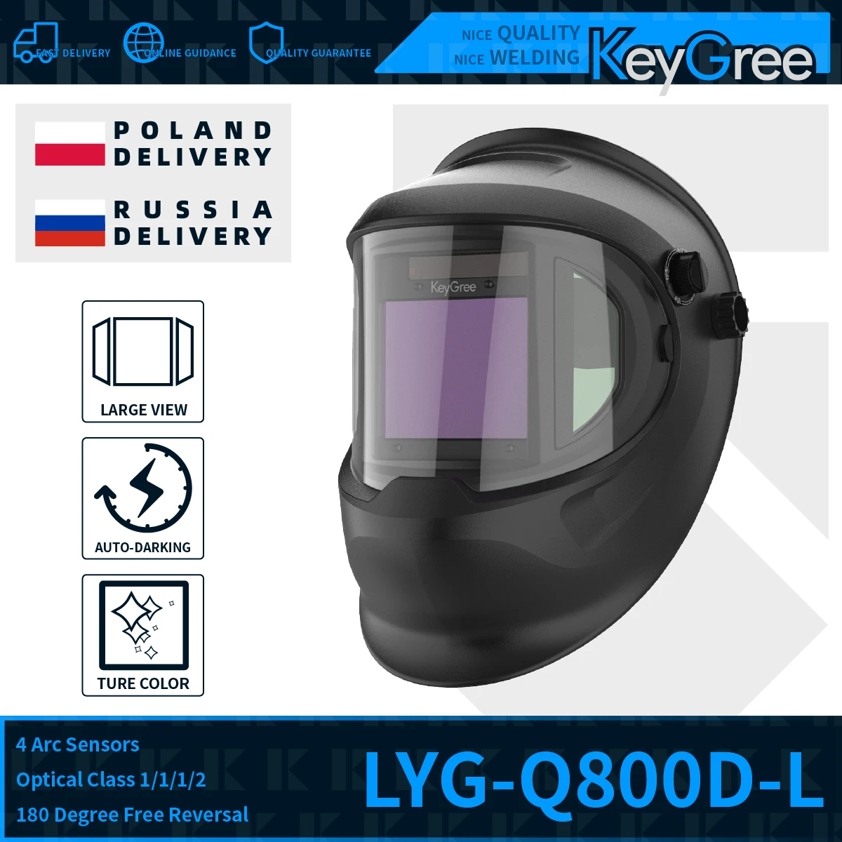 KeyGree automatic darkening light filter glasses hood welder mask welding helmet face cap for gas cutting machine