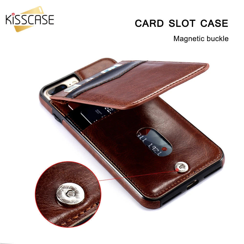 KISSCASE Vertical Flip Leather Case For iPhone 12 6s 12PRO 11PRO MAX 11  8 XR Luxury Case Cover For iPhone 7 Wallet Card Holder