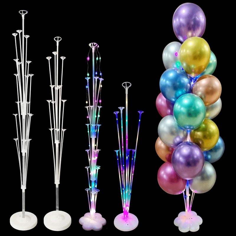 7/13/19 Tubes Balloon Column Stand Birthday Balloon Baby Shower Birthday Party Decoration Kids Adult Wedding Event Party Balloon