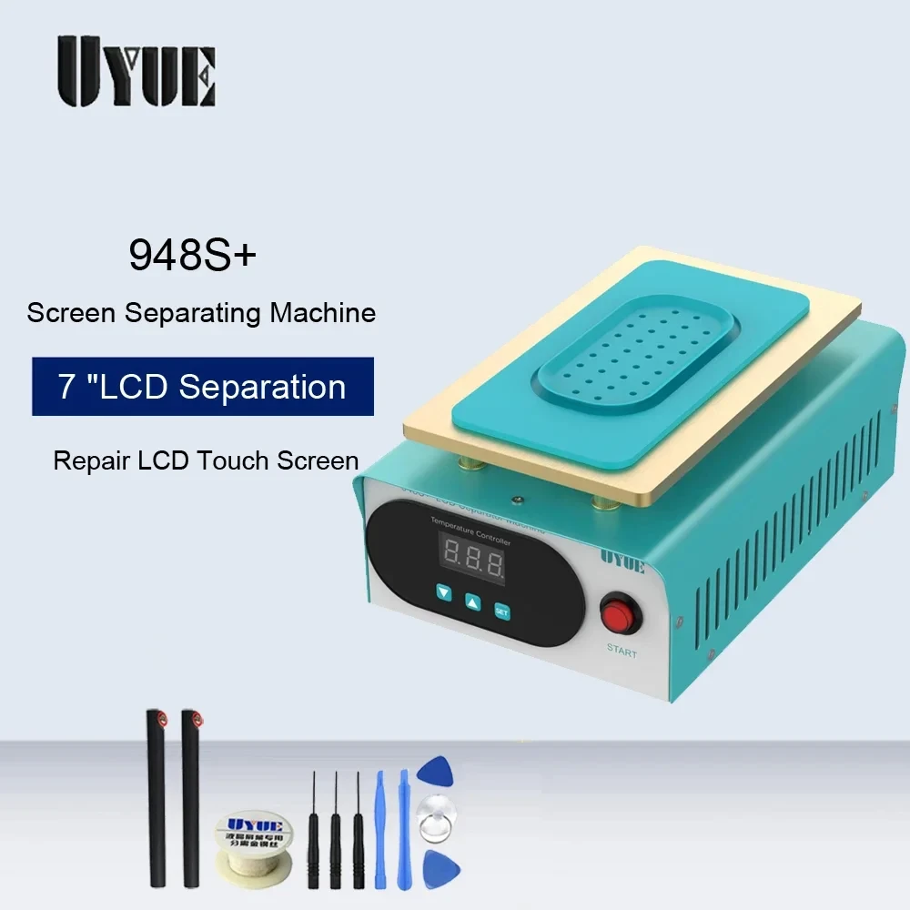 UYUE 948S+ LCD Separator Machine Phone Touch Screen Repair Machine Build-in Vacuum Pump Kit For IPhone Samsung Repair Refurbish