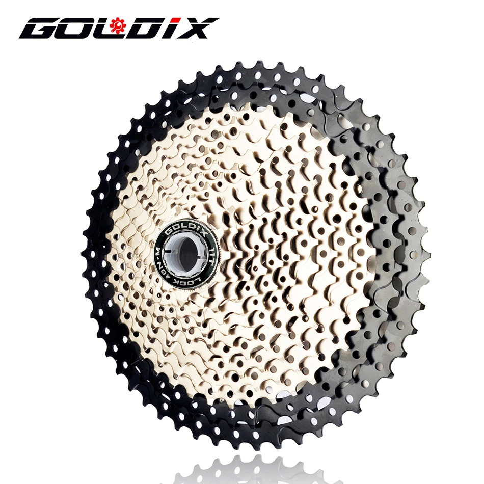 GOLDIX Bicycle Freewheel 8S/9S/10s/11S/12s Mountain Bike Sprockets32T/36T/40T42T/46T/50T/52T Cassette Flywheel for SHIMANO/SRAM