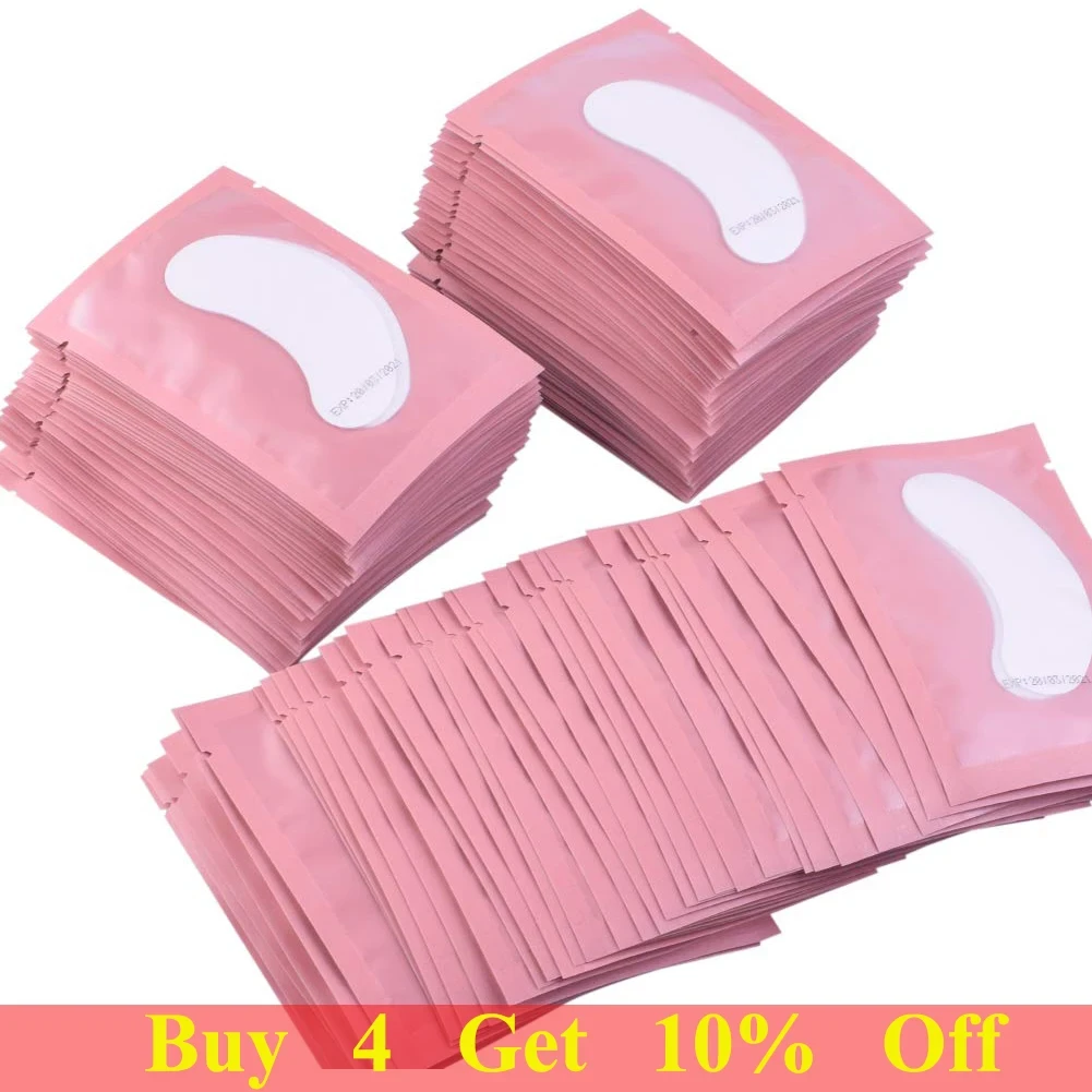 100pairs Eyelash Extension Paper Patches Grafted Eye Stickers 7 Color Eyelash Under Eye Pads Eye Paper Patches Tips Sticker