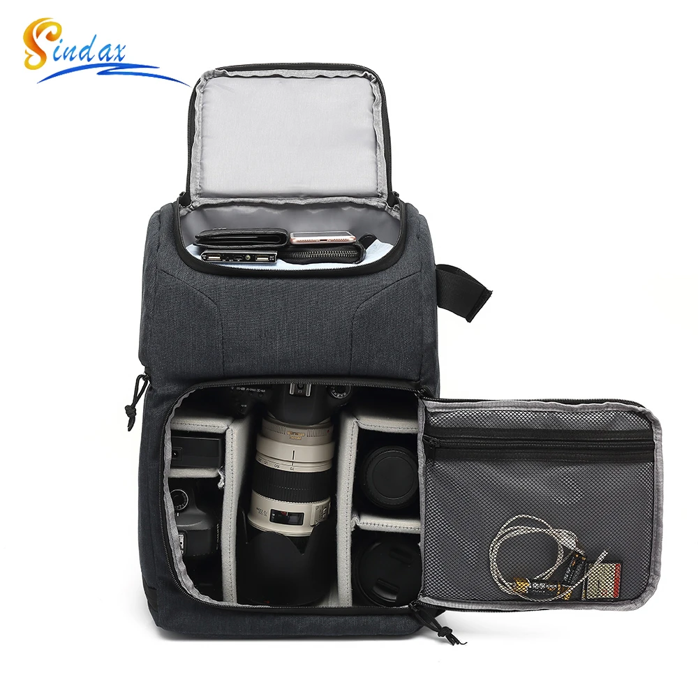 Waterproof Camera Bag Photo Cameras Backpack For Canon Nikon Sony Xiaomi Laptop DSLR Portable Travel Tripod Lens Pouch Video Bag