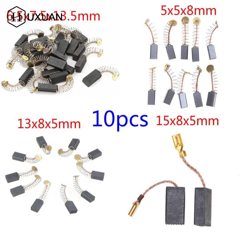 2/10Pcs Carbon Brushes Spare Parts Mini Drill Electric Grinder Replacement For Electric Motors Rotary Tool