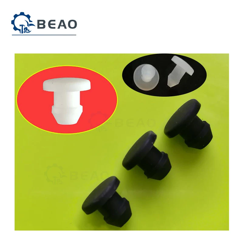 10Pcs Silicone Rubber Snap-on Plugs Hole Caps High Temperature Seal Stopper Dustproof Gasket Conical Plug Shockproof Rubber Pad