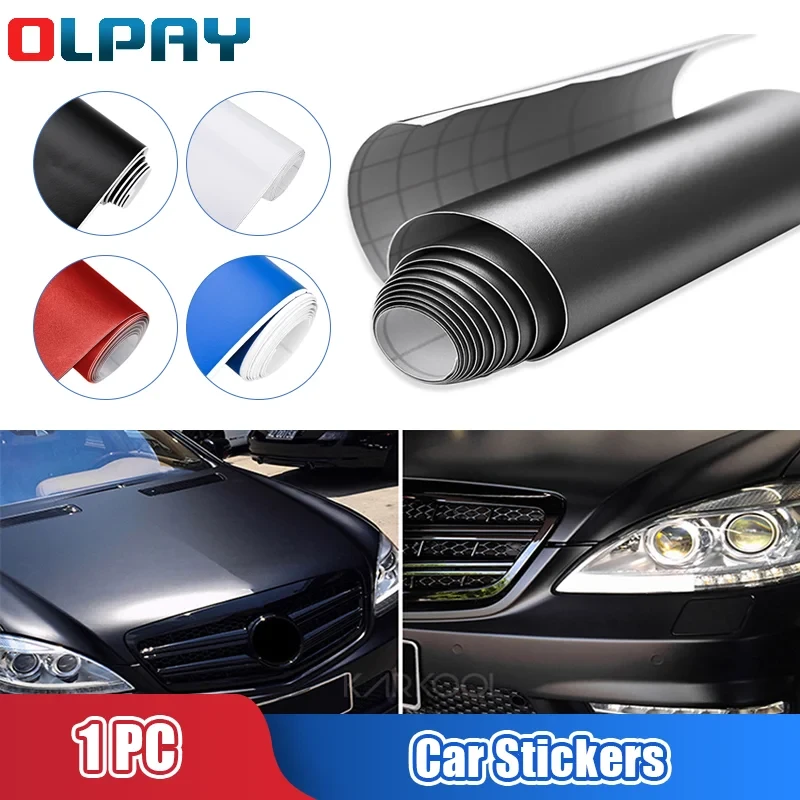 Car Stickers Satin Matt Brushed Black Foil auto Matte Vinyl Car Wraps Film Vehicle Sticker Decal 10x100cm 30x100cm