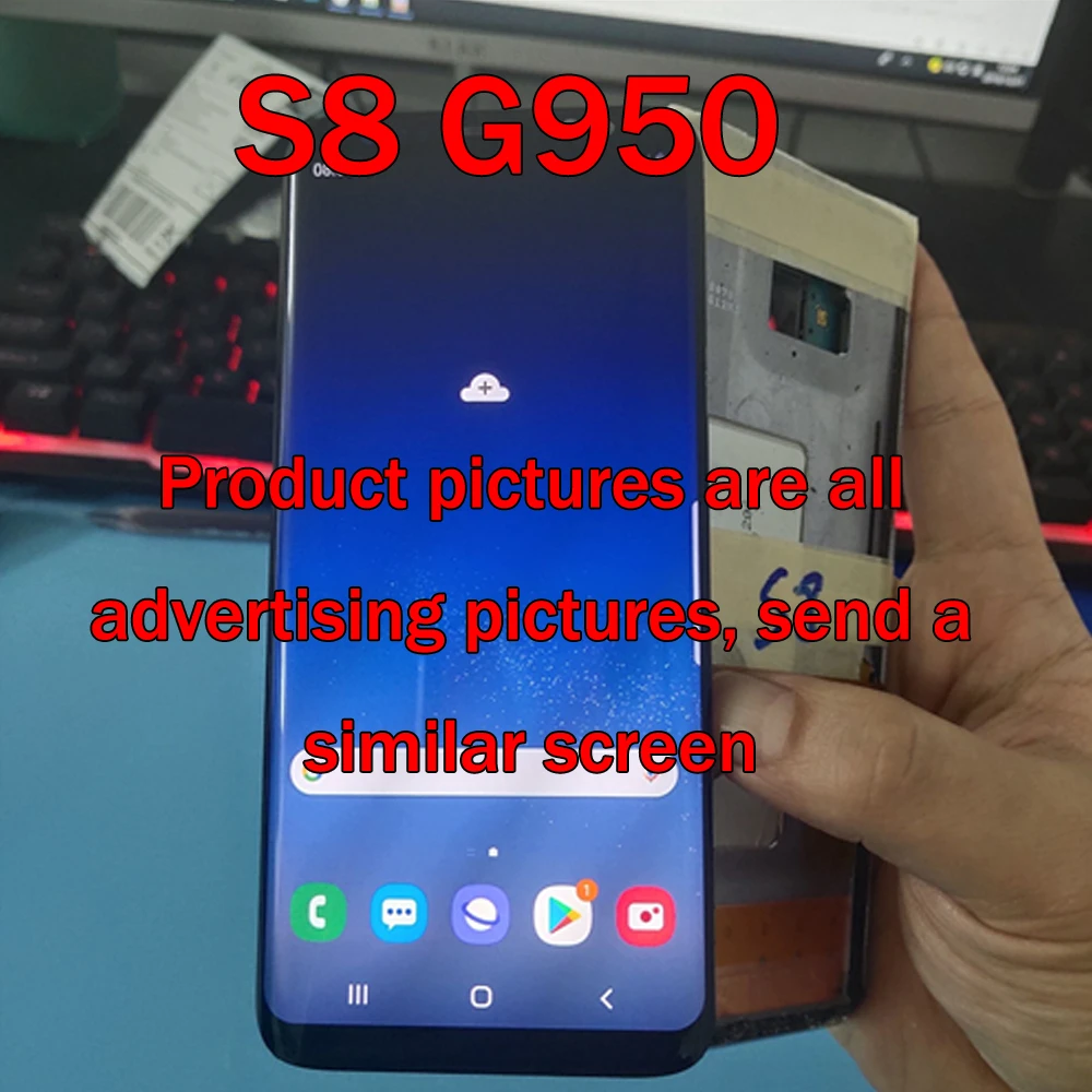 Super AMOLED LCD For Samsung Galaxy S8 G950 G950F LCD Display Touch Screen Digitizer Have Dead Pixels no Frame