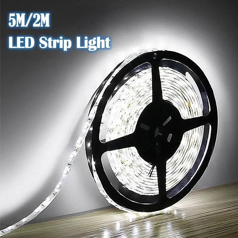 2M/5M LED Strip Lights 12V 2835 White 120/300Led Lights For TV Backlight Car Home Gaming Room Decoration New Year 2022 Led Tape