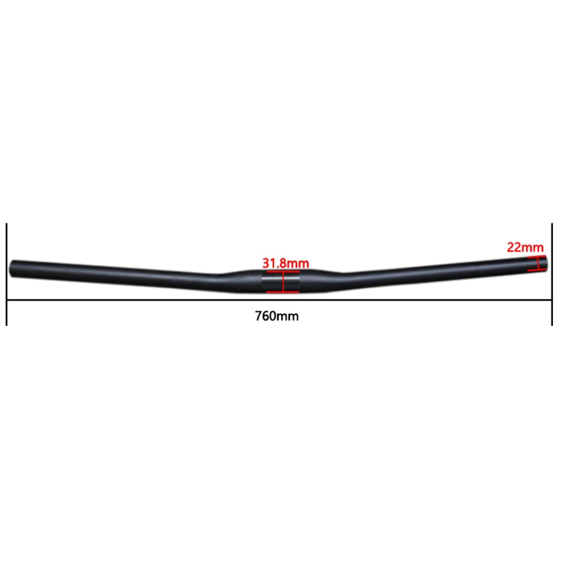 EC90 Bike Flat HandleBar T800 Full Carbon Fiber Straight MTB Bike Handle Bar 31.8*600/620/640/660/680/700/720mm Bicycle Parts