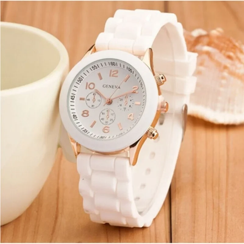 Geneva Silicone Watches Fashion Beautiful Colorful Jelly Student Clock Casual Luxury Woman Watch  watch for women