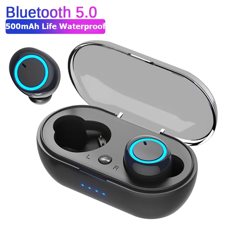 Bluetooth earbuds 5.0 Wireless headphone Mini Stereo Headset Wireless In-Ear Touch Control Headphone Select Songs for all phones