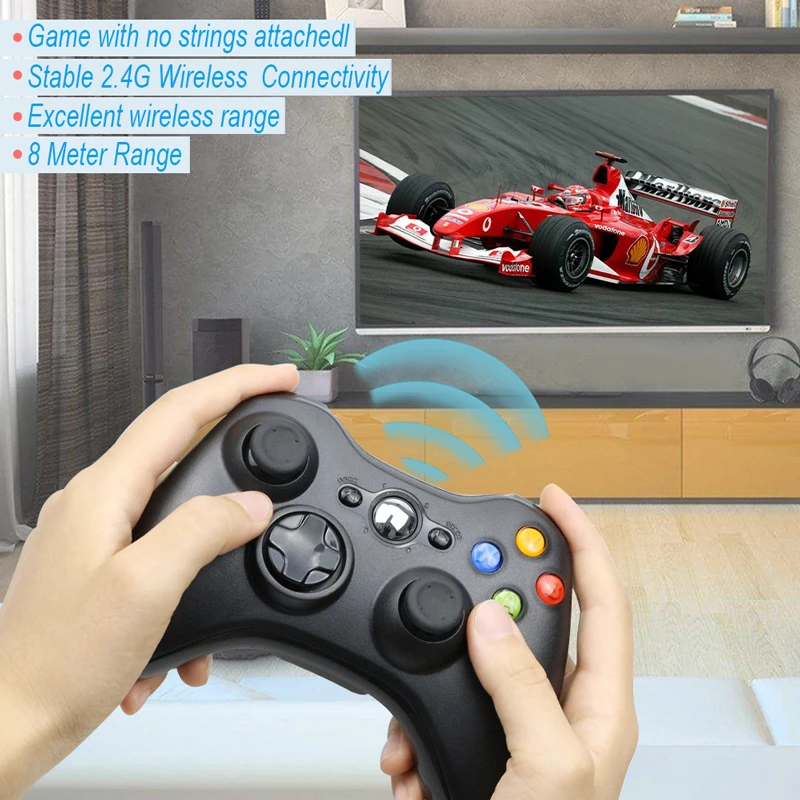 Wireless Controller For Microsoft Xbox 360 With PC Receiver Wireless 2.4G Gamepad  Joystick Controler