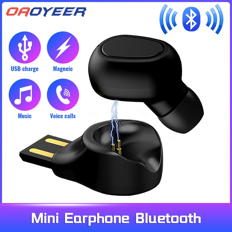 Mini Earphone Bluetooth 5.0 in Ear Earbuds Bluetooth Sport Headset Wireless Earphone with Mic for iPhone For Samsung Xiaomi