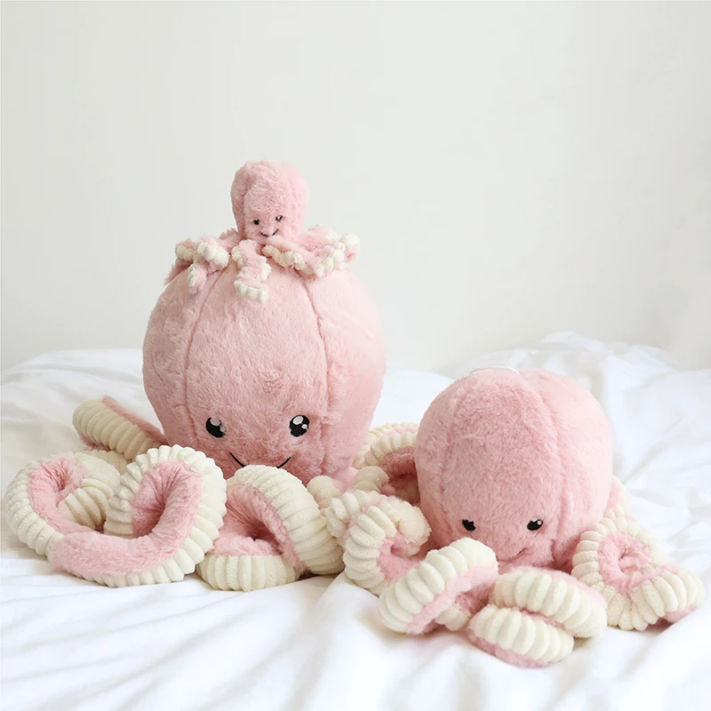 Customized Size Octopus Stuffed Plush Toys For Baby Kids Birthday Christmas Children Kid Gifts Cute Tako Dolls