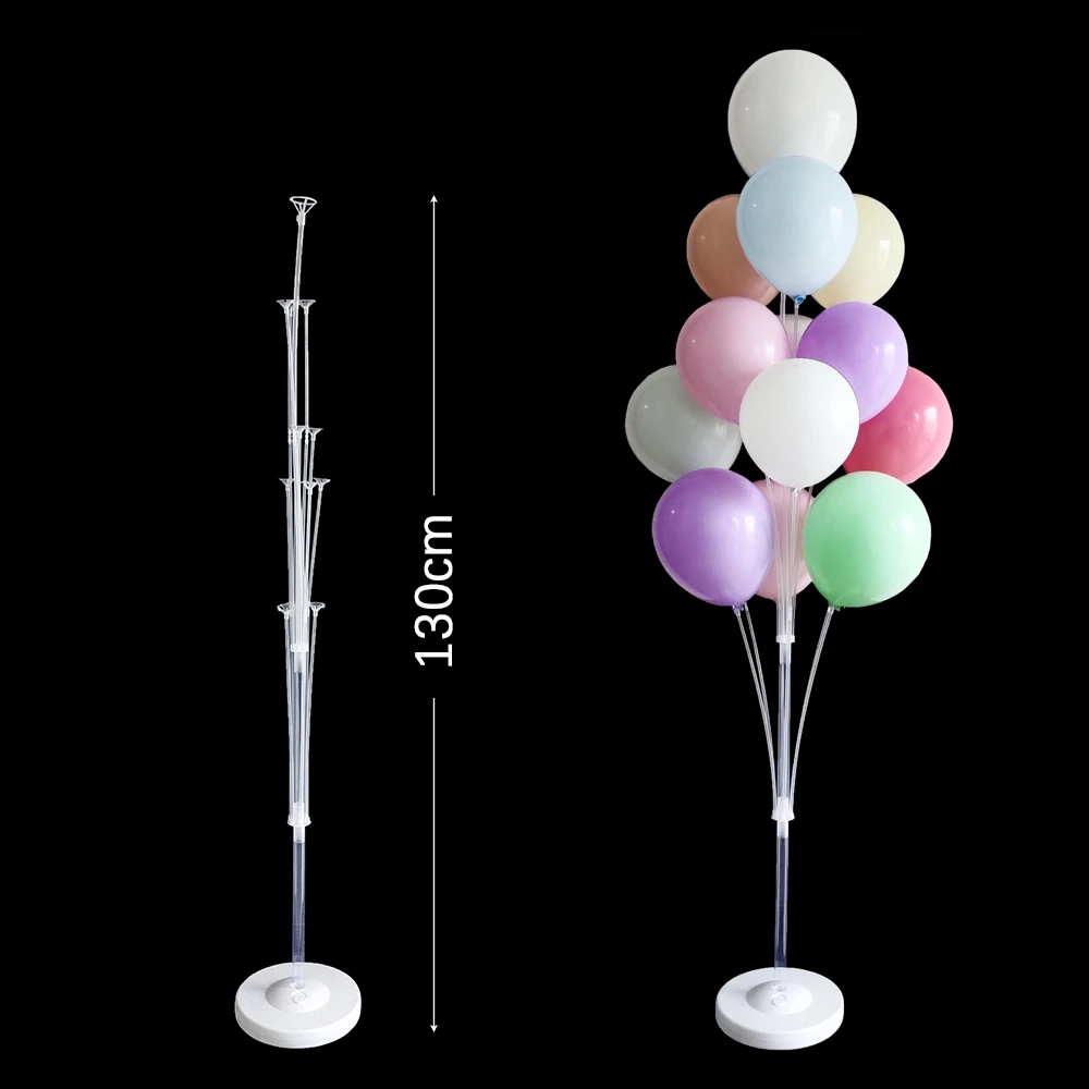 1/2pcs LED 7 13/19 Multi Tubes sticks for ballons Stand Holder happy birthday balloon decoration Wedding Party Supply