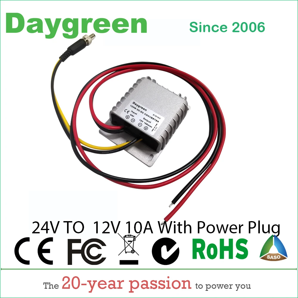 24V to 12V 13.8V 1.5A 3A 5A 10A 15A 20A 30A 40A 60A DC DC Converter Step Down Buck Regulator Voltage Transformer Stabilizer