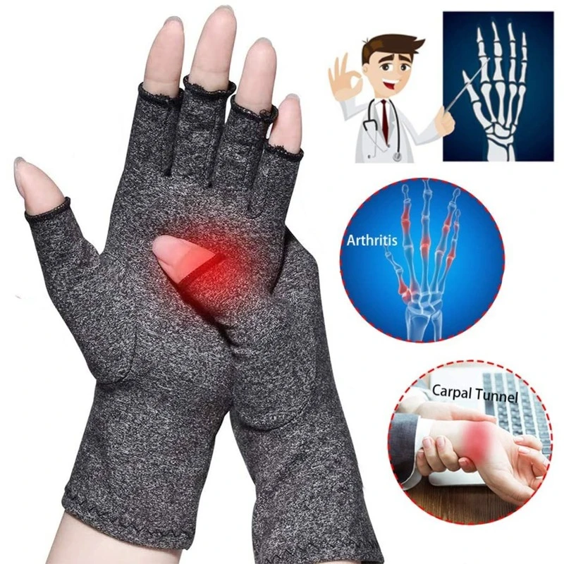 Beautiful1 Pair Compression Arthritis Gloves Wrist Support Cotton Joint Pain Relief Hand Brace Women Men Therapy Wristband