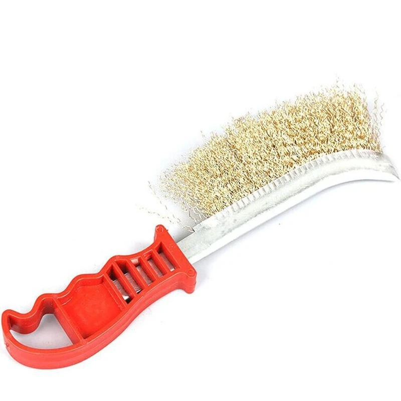 Durable Stainless Steel Wire Brush with Handle Anti-rust Cleaning and Polishing Tool Gap Cleaning and Rust Removal Brush