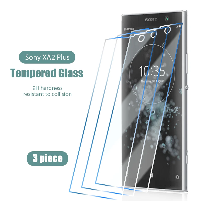 3PCS 9H Screen Protector For Sony Xperia 5 10 II Plus XA1 Tempered Glass for Sony Xperia L4 L3 L2 L1 XZ1 Z4 Z5 Z3 Compact Glass