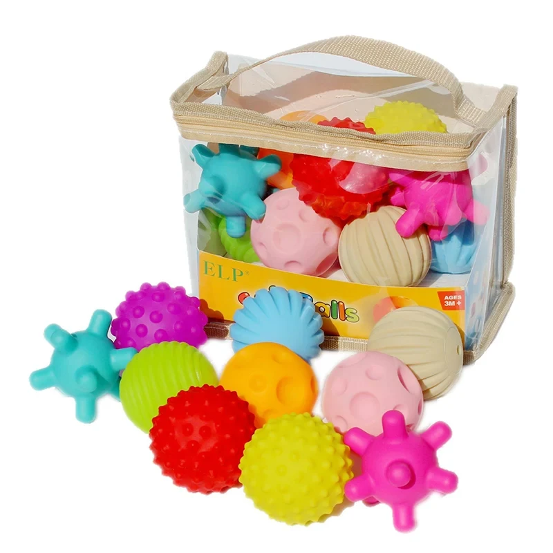 Baby Toy Ball Set Hands Touch Sensory Toys Massage Ball For Baby Develop Baby's Tactile Senses Toy Baby Toys 0 12 Months
