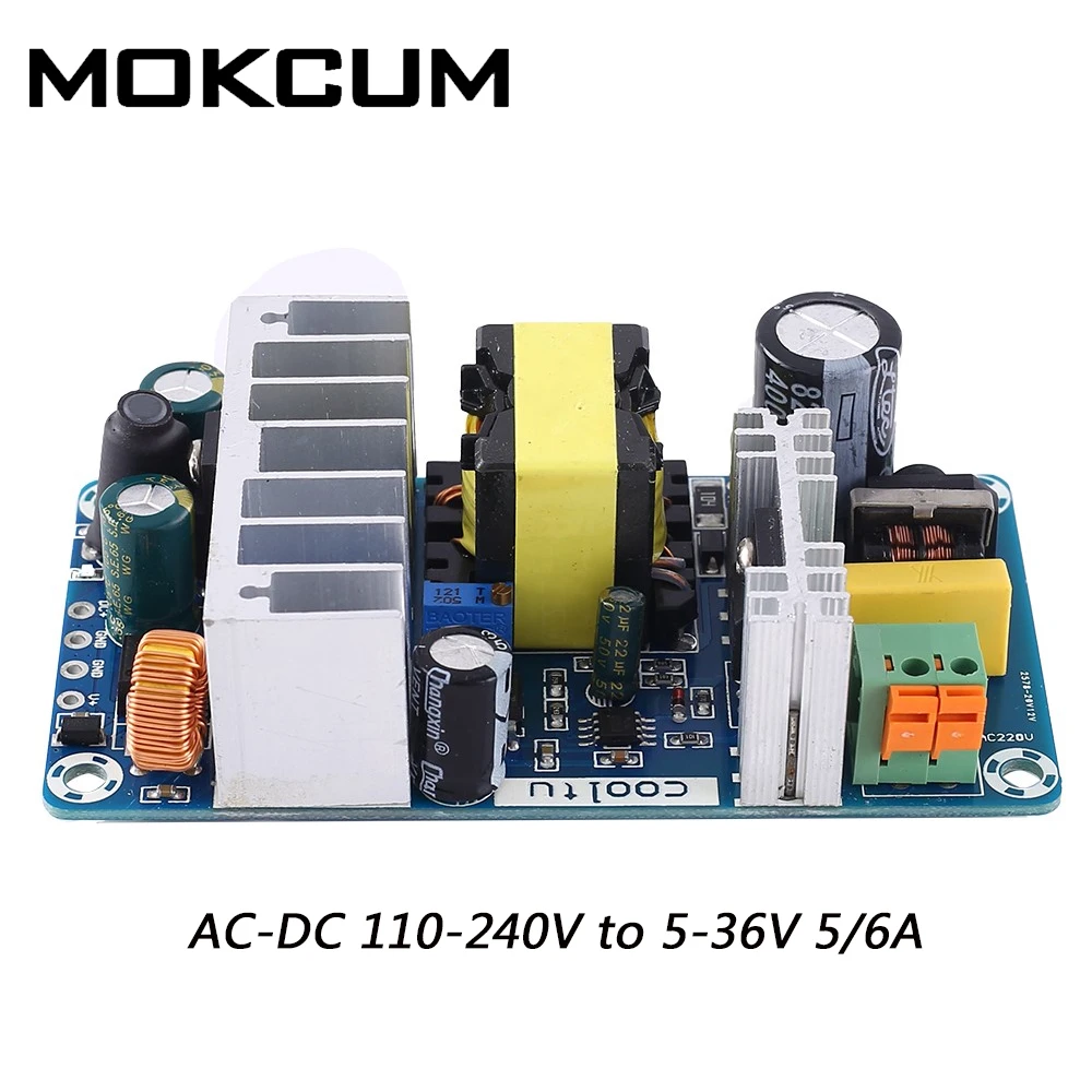 Dual Output Isolated Switching Power Supply Module Adjustable Step Down Buck Converter AC-DC 110V 220V to 5V 12V 24V 36V 4-6A