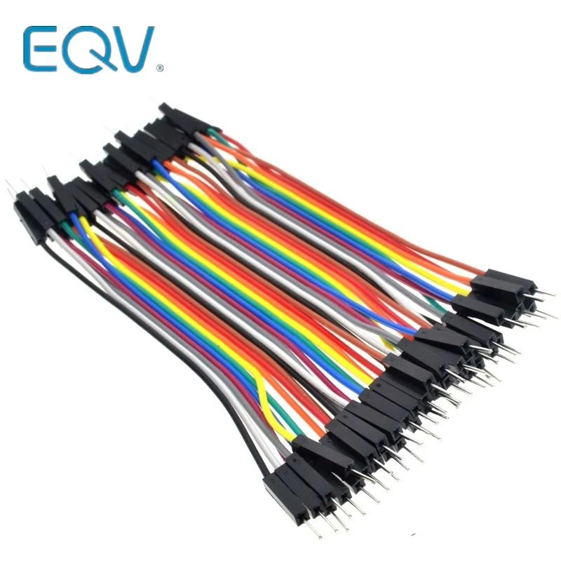 40pcs/lot 10cm 2.54mm 1pin Male to Male jumper wire Dupont cable for Arduino