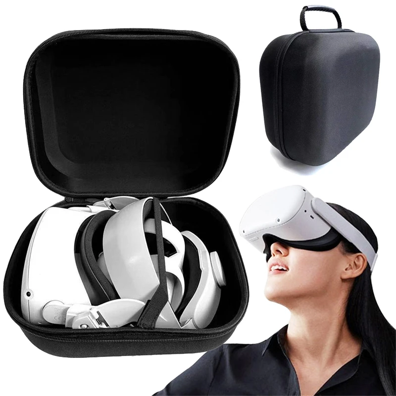Portable eva Case for Oculus Quest 2 Carrying Storage Box Halo Strap Improve Plate Bag Halo Mod Case VR Headset Accessories